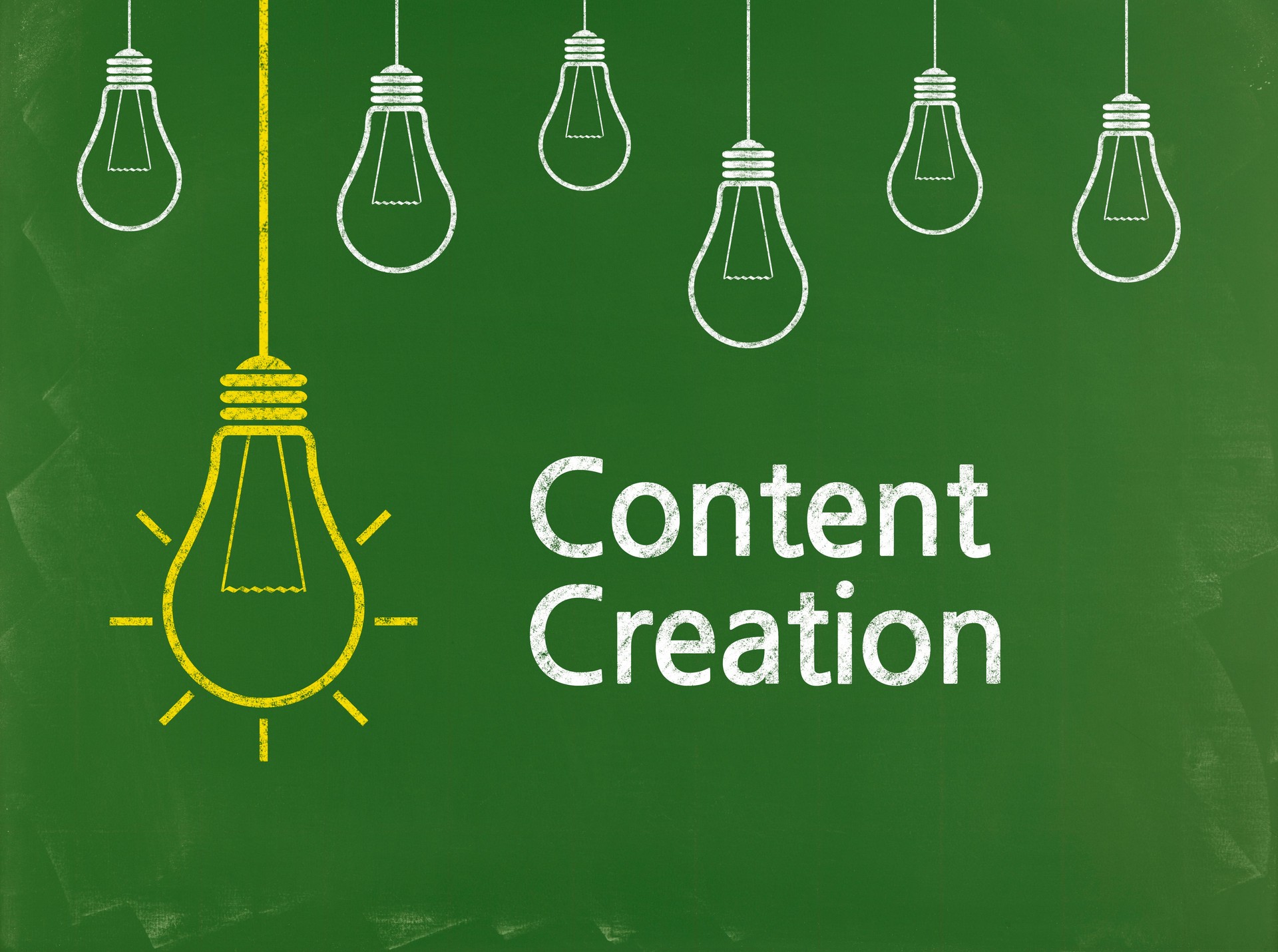 Content Creation - Business Chalkboard Background